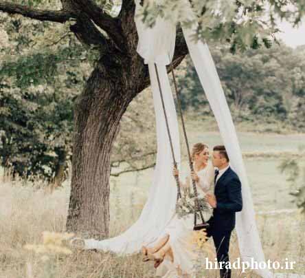 10 ژست زیبا برای عروس و داماد ها